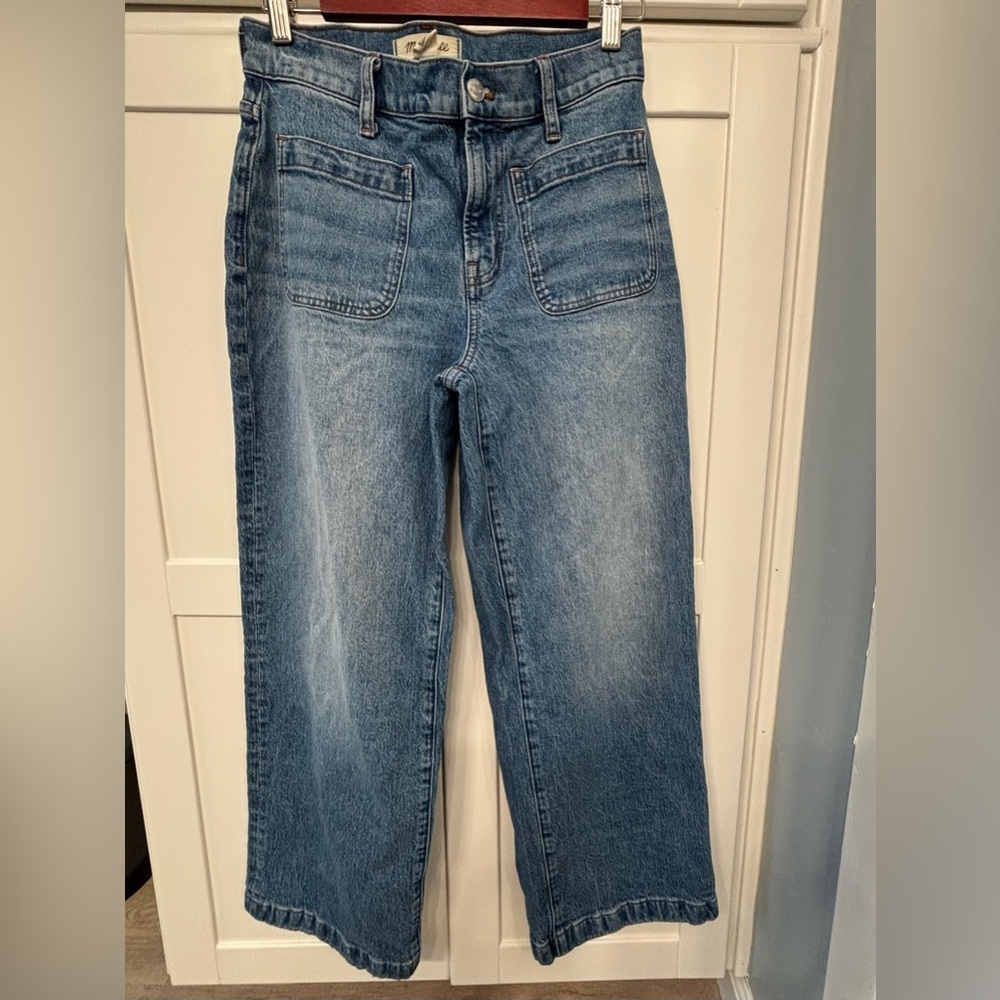 Madewell Emmett Wide Leg Denim Jeans